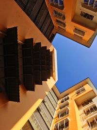 Low angle view of buildings against sky