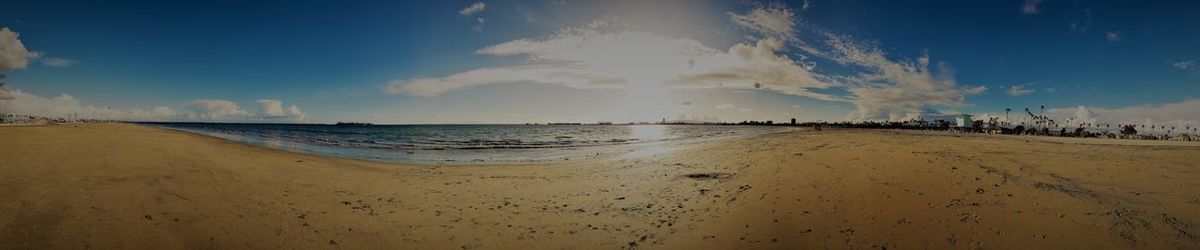 Panoramic view of beach against sky