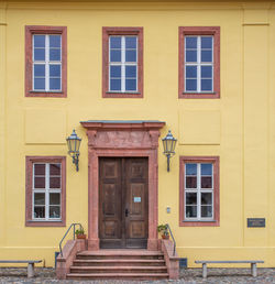 Low angle view of old building