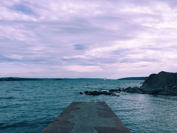 Scenic view of sea against sky