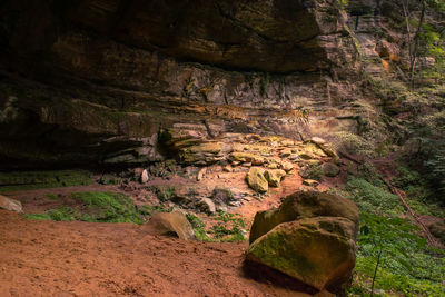 Scenic view of rock formations