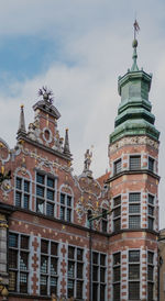Low angle view of buildings against sky