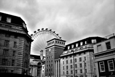 Low angle view of buildings against sky