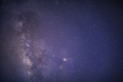 Low angle view of stars in sky