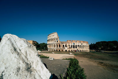 Historic building against blue sky