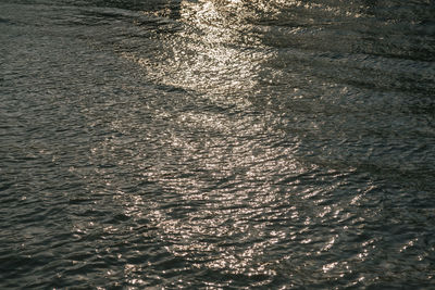 Full frame shot of water flowing in sea