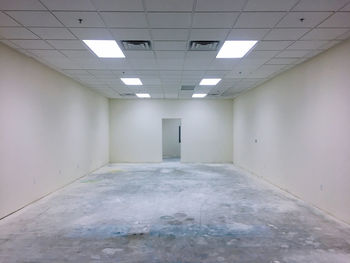 Empty corridor of building