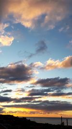 Scenic view of sky during sunset