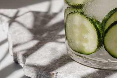 Close-up of drink on table