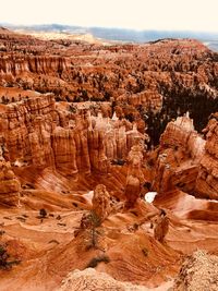 View of rock formations