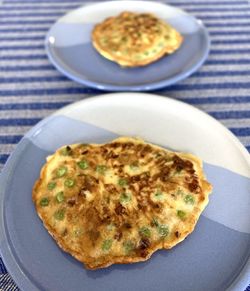 High angle view of breakfast served on table