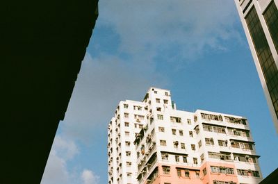 Low angle view of buildings against sky