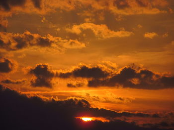 Scenic view of sky during sunset