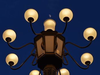 Moonlight and streetlight