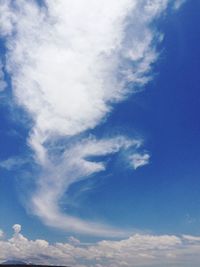 Low angle view of cloudy sky