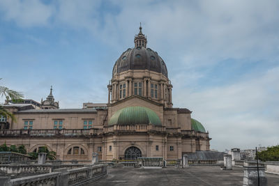 Low angle view of historic building against sky