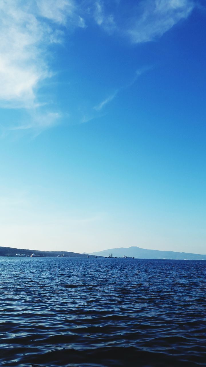 sea, water, nature, scenics, sky, tranquility, blue, tranquil scene, waterfront, beauty in nature, horizon over water, no people, rippled, day, outdoors