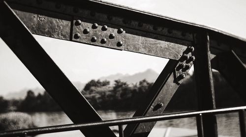 Low angle view of bridge against sky