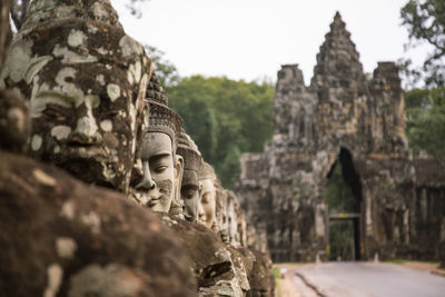 Old sculpture in a temple