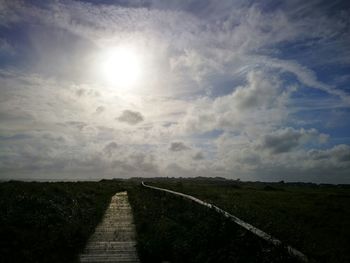 Road passing through landscape