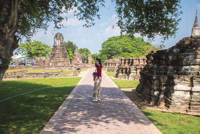 Tourists at temple