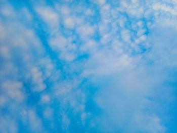 Low angle view of clouds in sky
