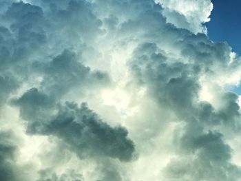 Low angle view of clouds in sky