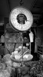 Clock for sale in market
