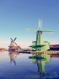 Windmill village in the netherlands zaanse schans 