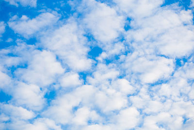 Low angle view of clouds in sky