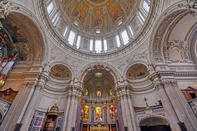 Low angle view of dome of building