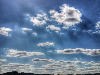 Low angle view of clouds in sky