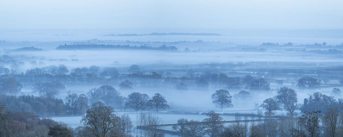 Panoramic shot of landscape against sky