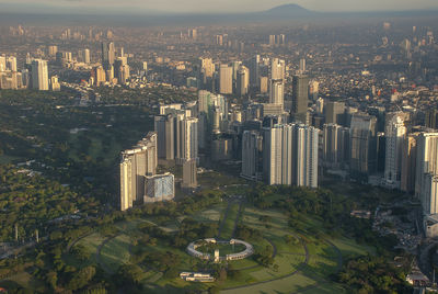 The city of manila in the philippines just after daybreak