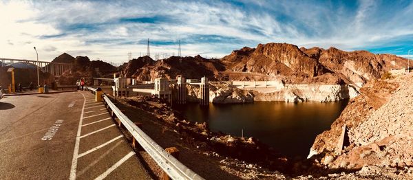 Panoramic view of city against sky
