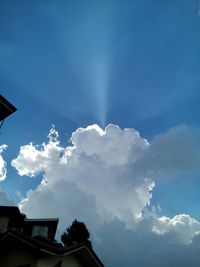 Low angle view of cloudy sky