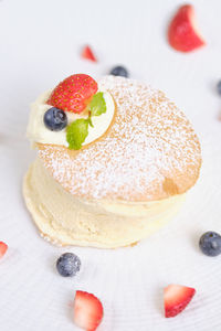 Close-up of cake in plate