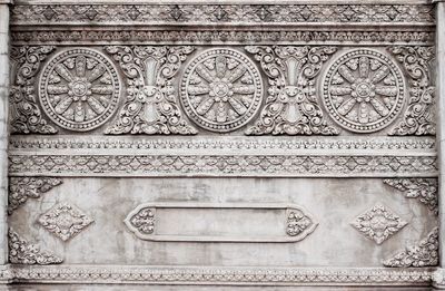 Close-up of ornate wall
