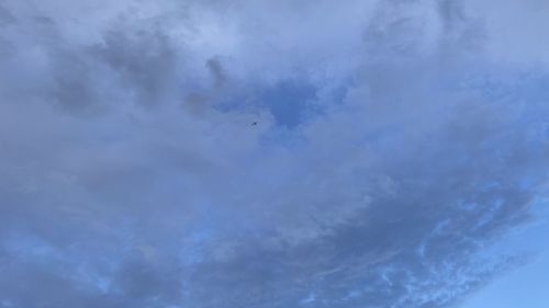 Low angle view of clouds in sky