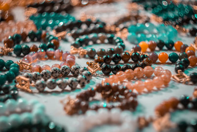 Close-up of wristband on table