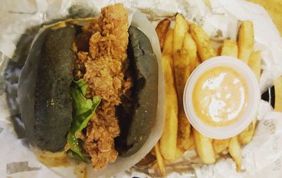 Close-up of served food