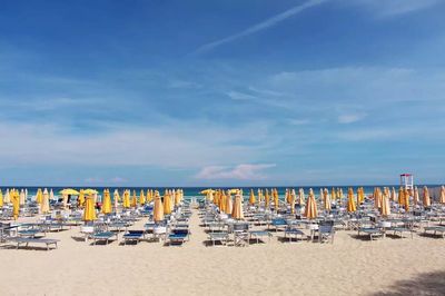 View of empty beach