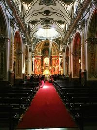 High angle view of church