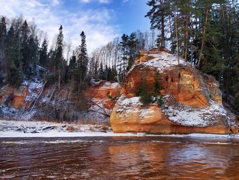 Scenic view of river against sky