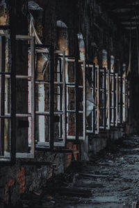 Interior of abandoned building