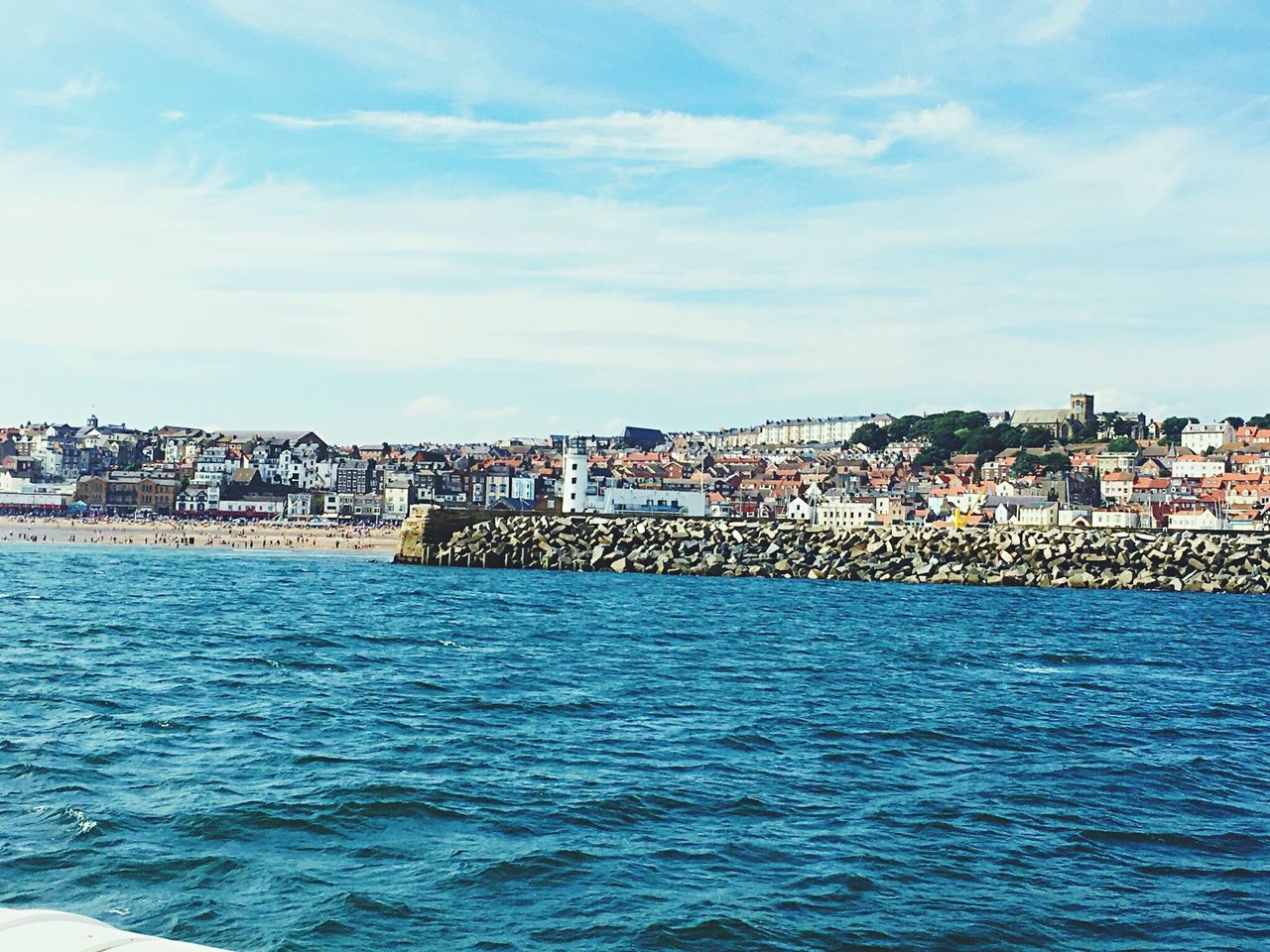 VIEW OF TOWN IN RIVER