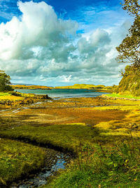 Scenic view of landscape against sky