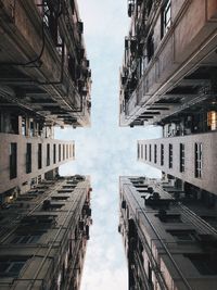 Low angle view of buildings against sky