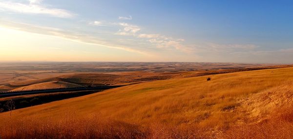 Scenic view of landscape against sky