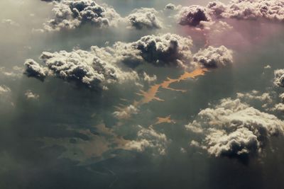 Low angle view of clouds in sky